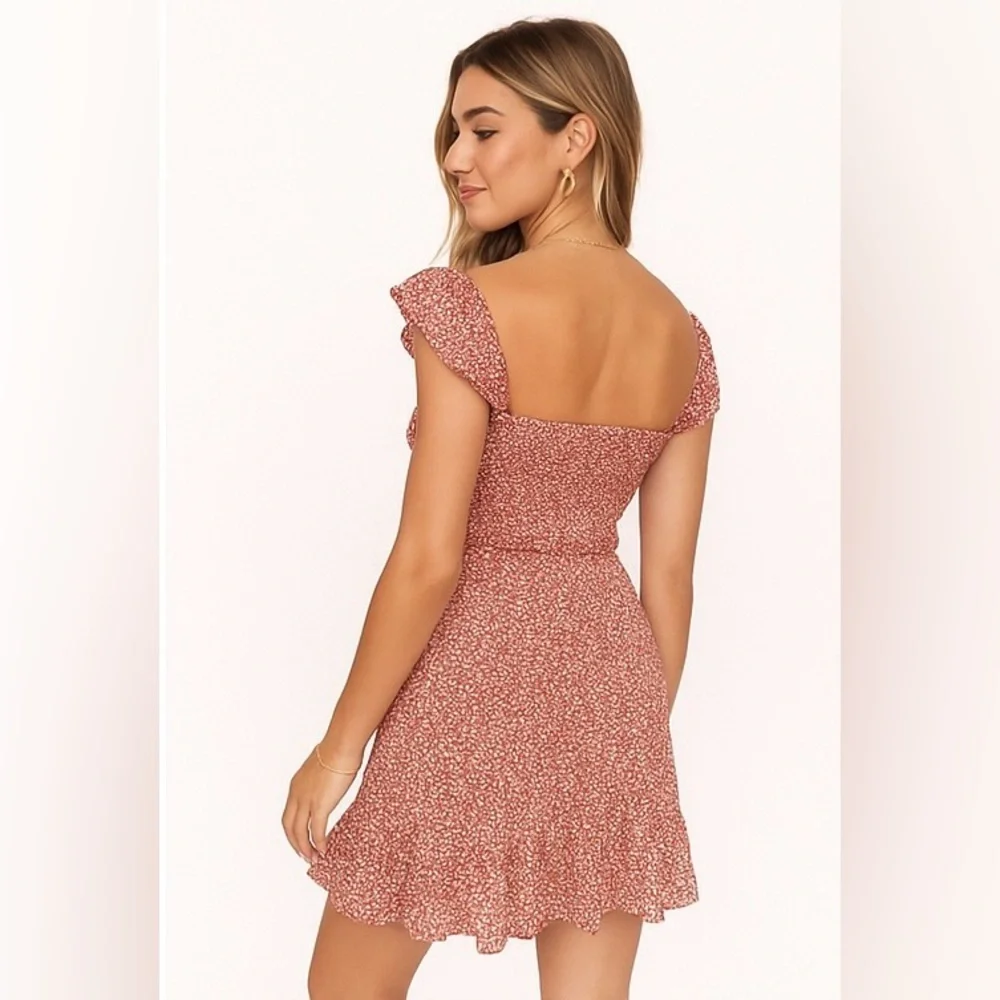 Zaful Red Floral Set - Picture 2 of 7